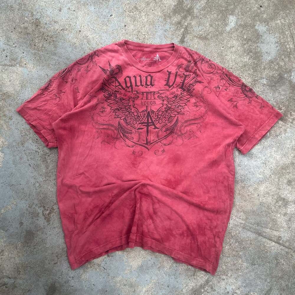 Y2K Affliction Type Grunge Shirt Skater